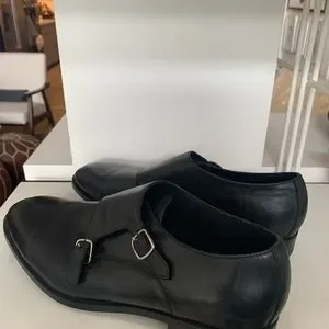 Zara | Shoes | Zara Mens Black Dress Shoes With Buckle Tie  display picture 3